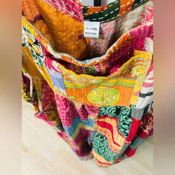 Colorful Patchwork Jumpsuit Kantha Bae - Picture 3 of 12